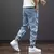 Pantalones vaqueros Cargo para hombre, ropa de calle, Harem, holgados, talla grande 6XL 7XL 8XL, Primavera Verano - comprar en línea