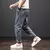 Pantalones vaqueros Cargo para hombre, ropa de calle, Harem, holgados, talla grande 6XL 7XL 8XL, Primavera Verano - tienda en línea