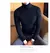 Imagen de Otoño Invierno jerseys de cuello alto cálido Color sólido suéter de los hombres Jersey delgado hombres suéteres de punto camisa de fondo