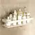 Estante de baño de aleación de aluminio, organizador de almacenamiento de cocina, estante de champú, estante de ducha, accesorios de baño, estante sin Taladro - Excorp International SA de CV
