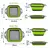 Escurridor plegable de silicona para frutas y verduras, colador plegable, colador de cocina para alimentos, Pasta, utensilios de cocina, dispositivo de drenaje, 2 uds. - Excorp International SA de CV
