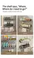 Estante de baño, estante de baño, espacio para inodoro, estante colgante de aluminio, organizador de baño para colgar en la pared - tienda en línea