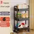 Carro pequeño multicapa para el hogar, estante de almacenamiento de suelo a suelo, cocina, dormitorio, baño, estante de almacenamiento con ruedas en internet