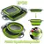Escurridor plegable de silicona para frutas y verduras, colador plegable, colador de cocina para alimentos, Pasta, utensilios de cocina, dispositivo de drenaje, 2 uds. en internet