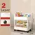 Carro pequeño multicapa para el hogar, estante de almacenamiento de suelo a suelo, cocina, dormitorio, baño, estante de almacenamiento con ruedas - comprar en línea