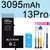 Batería PINZHENG para iPhone X XR XS 11 12 13 Mini Max Pro Promax