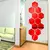 Espejo hexagonal 3D de 6/12 piezas, pegatina de pared de oro rosa, bricolaje en internet