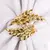 Servilleteros de hojas doradas de 2/6 piezas, soporte para servilletas de otoño para Navidad, Día de Acción de Gracias, boda, decoración de mesa de Dinnig - tienda en línea