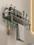 Imagen de Estante de baño, estante de baño, espacio para inodoro, estante colgante de aluminio, organizador de baño para colgar en la pared