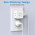 Extensor de salida de enchufe múltiple de 5 vías, expansor de salida de pared, divisor de salida eléctrico pequeño para viajes, hogar, oficina, dormitorio - Excorp International SA de CV