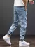 Pantalones vaqueros Cargo para hombre, ropa de calle, Harem, holgados, talla grande 6XL 7XL 8XL, Primavera Verano - tienda en línea