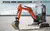 Motor Kubota personalizado de alta calidad, miniexcavadora hidráulica de 2,5 to