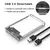 Caja de disco duro USB 3,0/tipo C en internet