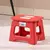 Taburete plegable ligero multiusos, taburete grueso de mano, bancos pequeños de plástico antideslizantes para cocina
