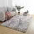 Alfombra de felpa gris para sala de estar, alfombrillas mullidas antideslizantes, decoración del hogar, alfombras de terciopelo suave, manta para habitación de niños