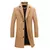 Gabardina ajustada de lana para hombre