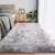 Imagen de Alfombra de felpa gris para sala de estar, alfombrillas mullidas antideslizantes, decoración del hogar, alfombras de terciopelo suave, manta para habitación de niños