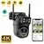 Cámara de vigilancia WiFi BELIA 4K 8MP, lente dual, zoom digital 4X, detección humana AI, ONVIF, cámaras IP PTZ de seguridad para exteriores en internet