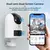 JOOAN 4K 8MP 6MP WiFi cámara de vigilancia al aire libre lente Dual 5X Zoom Digital HD PTZ cámara IP AI seguimiento cámaras de seguridad CCTV - tienda en línea