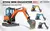 Motor Kubota personalizado de alta calidad, miniexcavadora hidráulica de 2,5 to en internet