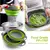 Escurridor plegable de silicona para frutas y verduras, colador plegable, colador de cocina para alimentos, Pasta, utensilios de cocina, dispositivo de drenaje, 2 uds. - comprar en línea