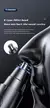 Cortadora de pelo de nariz eléctrica negra para hombres y mujeres.