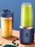 Botella de licuadora portátil, licuadora de jugo multifunción eléctrica de 6 hojas, licuadora de batidos de jugo fresco, trituradora de hielo, procesador de alimentos