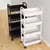 Estante con ruedas multicapa para cocina, suelo, dormitorio