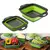 Escurridor plegable de silicona para frutas y verduras, colador plegable, colador de cocina para alimentos, Pasta, utensilios de cocina, dispositivo de drenaje, 2 uds. en internet