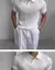 Polo ajustado de verano para hombre, camiseta de manga corta de punto de seda helada con cuello en V a rayas, informal, a la moda, para hombres maduros - Excorp International SA de CV