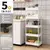 Estante con ruedas multicapa para cocina, suelo, dormitorio en internet