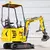 Miniexcavadora de 1 tonelada, Excavadora de motor 1000 kg
