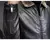 Imagen de Chaqueta de cuero marrón Vintage para hombre, abrigo cálido a prueba de viento con cuello de piel sintética para invierno, ropa de lujo para hombre, chaqueta de cuero para hombre
