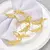 Imagen de Servilleteros de hojas doradas de 2/6 piezas, soporte para servilletas de otoño para Navidad, Día de Acción de Gracias, boda, decoración de mesa de Dinnig