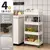 Estante con ruedas multicapa para cocina, suelo, dormitorio - comprar en línea