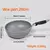 Sartén antiadherente de piedra duradera, sartén Wok, Caldero, Cocina de Inducción, sartenes, panqueques, huevo, estufa de Gas, hogar, 28 cm, 26 cm, 24 cm, 20cm - Excorp International SA de CV