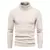 Otoño Invierno jerseys de cuello alto cálido Color sólido suéter de los hombres Jersey delgado hombres suéteres de punto camisa de fondo - Excorp International SA de CV