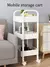 Carro pequeño multicapa para el hogar, estante de almacenamiento de suelo a suelo, cocina, dormitorio, baño, estante de almacenamiento con ruedas