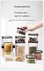 Imagen de Tarros sellados para cocina, organizador de almacenamiento de granos