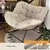X & D-silla mecedora tejida de mimbre con forma de Nido de Pájaro humano, sofá de ocio para el hogar, balcón, sofá individual perezoso, mecedora, silla de mimbre para dormir - Excorp International SA de CV