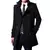 Abrigo de lana de estilo coreano para hombre, chaqueta informal fina con doble botonadura, ajustada, a la moda, otoño 2022 en internet