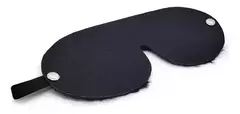 FETICHE BDSM - ANTIFAZ CUERO NEGRO + PELUCHE