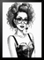 Poster Pinup - Preto e branco - Digivisions Virtual Image Store