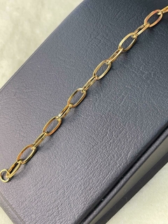 PULSERA ACERO QUIRURGICO DORADO BASICA ESLABONES MEDIANOS