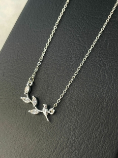 CADENITA ACERO BLANCO + DIJE AVE