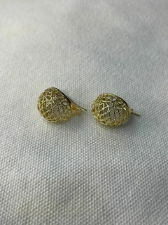 ARGOLLA ACERO DORADO CALADA - comprar online