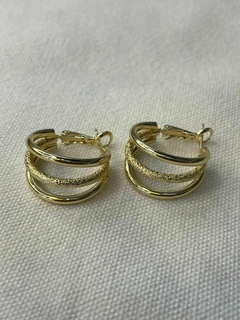 ARGOLLA ACERO DORADO TRIPLE