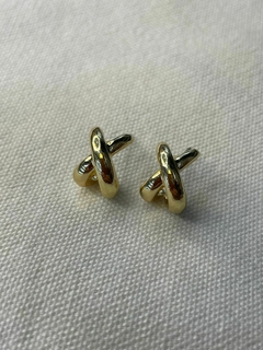 ARO ACERO DORADO CRUZADO - comprar online
