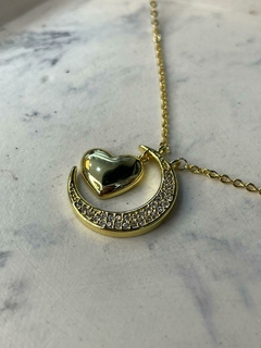 CADENITA + DIJE LUNA CON CORAZON - comprar online