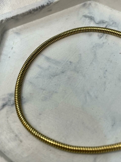 PULSERA ACERO DORADO BASICA - comprar online